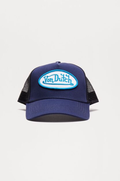 Gorra Trucker en Azul Marino y Blanco con Ajuste Trasero - Image 3